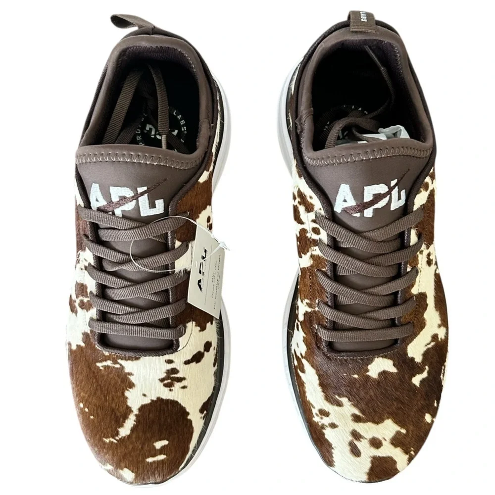 NEW APL Men's Iconic Phantom Deep Brown / White /‎ Cow Sneakers Size 7